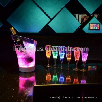 RGB Color Changing LED Wine Holder stand led light ice bucket cooler wine for bar night club